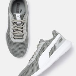 Puma Unisex Grey Solid Regular Cliff Casual Sneakers-70