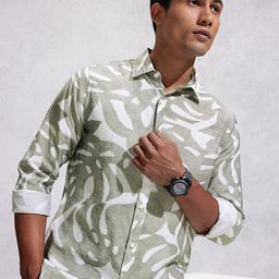 WROGN Abstract Printed Casual Shirt-image-74