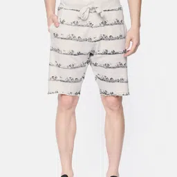 U.S. Polo Assn. Denim Co. Men Grey Melange Printed Regular Fit Regular Shorts-picture-12