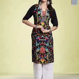 Moda Rapido Women Pack Of 2 PrintedStraight Kurta-image-96