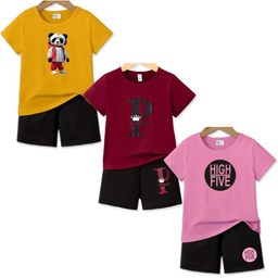 MRS NATURAL Kids Pack Of 3 Printed T-Shirts With Shorts-image-77