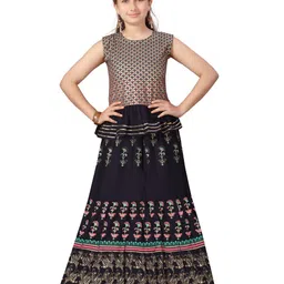 BAESD Girls Printed Ready to Wear Cotton Lehenga & Choli-image-55