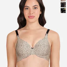 shyaway Geometric Bra Medium Coverage Underwired Lightly Padded-5