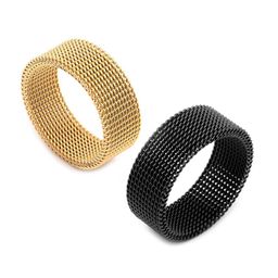 MEENAZ Men Set Of 2 Stainless Steel Gold-Plated Band Finger Rings-picture-0