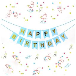 Decor Mantra happy birthday banner is perfect for outdoor and indoorbirthday decoration - Blue - Pack of 13-image-60
