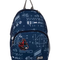 QIPS ISRO Printed School Bag Navy Blue - Height 12 Inches-image-8