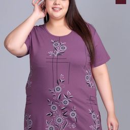 IN Love Pack Of 2 Plus Size Printed Lounge T-Shirt with Pocket-image-76