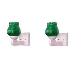 Somil Premium Designer Glass Wall / Night Lamp Elegant & Stylish Dcor Accent for Modern Interiors, color- Green, Black, Size- 21 X 26 X 20 CM-image-88
