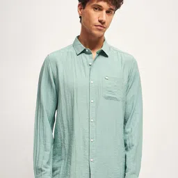 THE BEAR HOUSE Men Slim Fit Opaque Striped Casual Shirt-image-81
