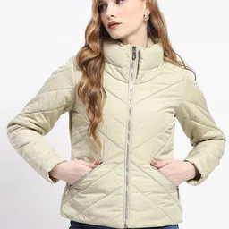 Madame Women Floral Polyester Padded Jacket-image-93