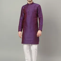 Yugnik Men Ethnic Motifs Regular Kurta with Pyjamas-picture-39