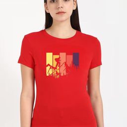 Moda Rapido Graphic Printed Round Neck Cotton T-shirt-image-57