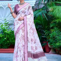 Sidhidata Floral Block Print Saree-picture-37