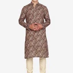 THE KURTA COMPANY Men Thread Work Kurta-picture-34