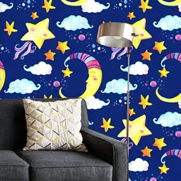 ArtzFolio Printed UV-Resistant Anti-Bacterial Watercolor Fairy Tale Peel & Stick Wallpaper-3