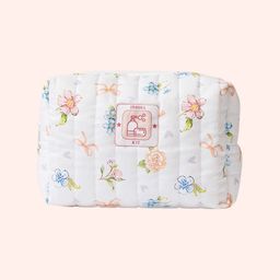 Fancy Fluff White & Blue Printed Cotton Organizer-46
