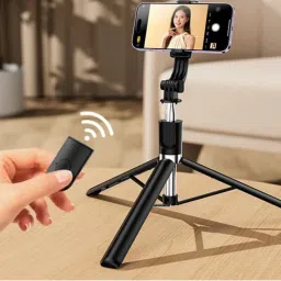 GETGETO Extendable 170cm Bluetooth Selfie Stick + Remote Tripod Kit image 2