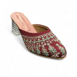 Anouk Embellished Block Open Back Sandals image 2