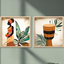 WALLLANE Set of 2 Abstract Wood Wall Art-picture-19