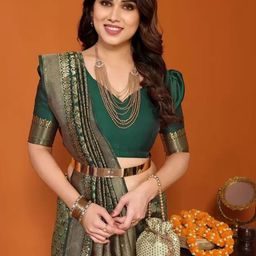 Florence Woven Design Zari Pure Silk Saree-image-81