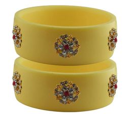 Vidhya Kangan Women Beige Bangle-image-18