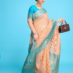 Durga Textile Woven Design Zari Banarasi Saree-picture-25