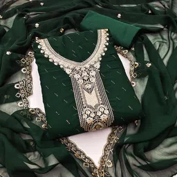 KALINI Embroidered Unstitched Dress Material-image-93