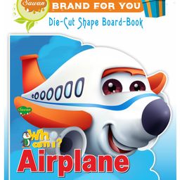 Sawan Who Am I Airplane Die-Cut Shape Board Book - English-image-37