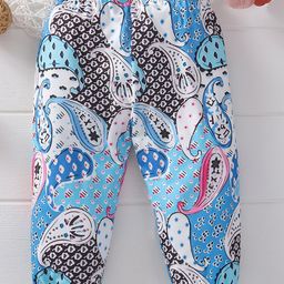 Kookie Kids Full Length Harem Pant Multi Print - Multicolor-image-98