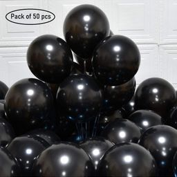 Party Anthem Metallic Balloons Black - Pack of 50-image-70