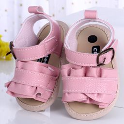 Cute Walk by Babyhug Sandals Style Booties - Pink-image-31