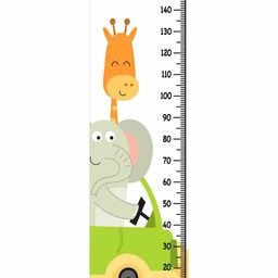WENS Giraffe & Elephant Wall Height Chart - Multicolor-picture-23