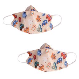Advind Healthcare Smog Guard N95 Kids Mask Without Valve Car Print Design - Pack of 2-11