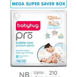 Babyhug Pro Bubble Care Pant Style Diapers New Born - 70 Pieces - (Pack of 3)-image-84