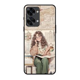 QRIOH DeskDreamer Printed Sleek & Lightweight Silicone Oneplus Nord 2T Glass Back Case-image-96