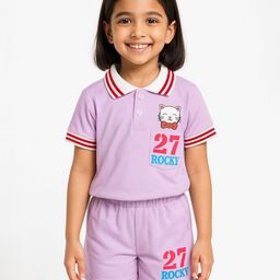 POP STREET KIDS Girls Printed T-shirt With Shorts-image-79