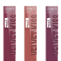 Ramp Walk Set Of 3 Velvet Kiss Waterproof Liquid Lipsticks - 3.5 ml Each - Shade 4 - 5 & 6-image-79