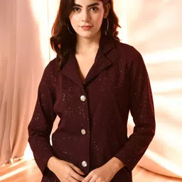 IUGA Women Long Sleeves Button Shrug-image-36