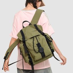 Mast & Harbour Unisex Medium Backpack With Compression Straps-image-62