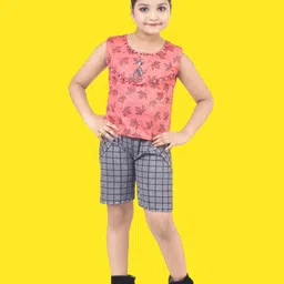 HSS TRENDS Kids-Unisex Red Cotton Blend Clothing Set-image-64