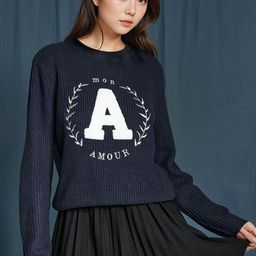 Kotty Women Typography Printed Long Sleeves Pullover Sweater-picture-12