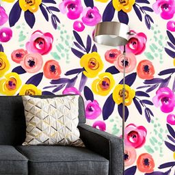 ArtzFolio Printed UV-Resistant Anti-Bacterial Watercolor Botanical Design Peel & Stick Wallpaper-image-64