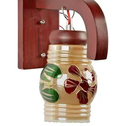 Somil Premium Designer Glass Wall / Night Lamp Elegant & Stylish Dcor Accent for Modern Interiors, color- Multicolour, Size:- 17 X 29.5 X 29.5 CM-image-91