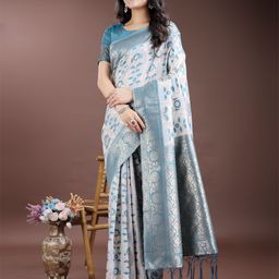 Astita Ethnic Motifs Woven Design Saree-image-46