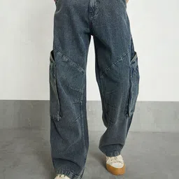 MASCLN SASSAFRAS Men Wide Leg Jeans-image-11