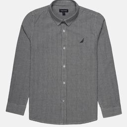 Nautica Kids Boys Checked Premium Regular Fit Casual Shirt-picture-26