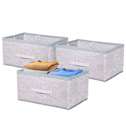 Kuber Industries Grey Set of 3 Regular Drawer Organiser Organisers image 5