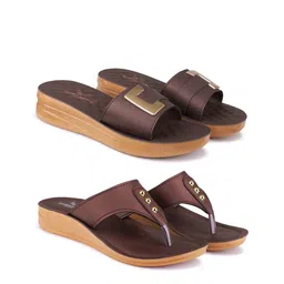 BERSACHE Set Of 2 Open Toe Flats-image-31