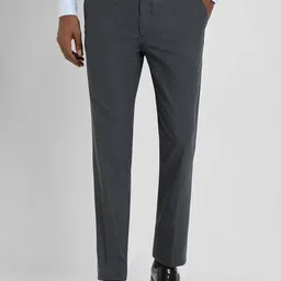 Allen Solly Men Checked  Formal Slim Fit Trousers-image-35