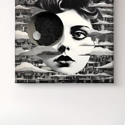 Livin'luxe Grey & Black Modern Art Tree Canvas Wall Art-57